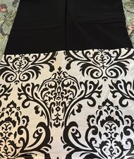 Sweet Jojo Designs Crib Bedskirt Black White Damask Nwop