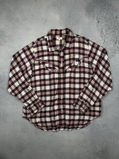 Levi’s Western Plaid Viscose Flannel Shirt Check Grunge