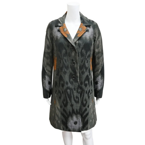 ETRO | Ikat Jacquard Wool-Blend Coat Size 44 Approx US 8
