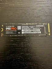 Samsung 990 PRO 4TB NVMe SSD - Black (MZ-V9P4T0B/AM) - 100% health