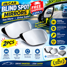 2 Pcs Blind Spot Mirror For Cars Auto 360 Wide Angle Convex Rear Side View Usa