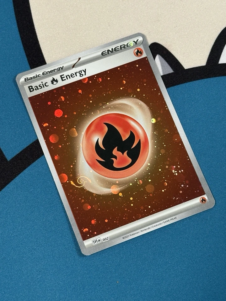 151 Basic Fire Energy - HD Cosmo Holo - PERFECT MEW TAIL SWIRL - Image 3 of 4