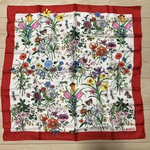 GUCCI Floral Silk Scarf Japan