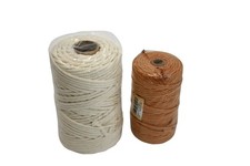 NOANTA Craft Rope Cord Lot 2 Spools Natural White Tan Knitting Macrame Crafts