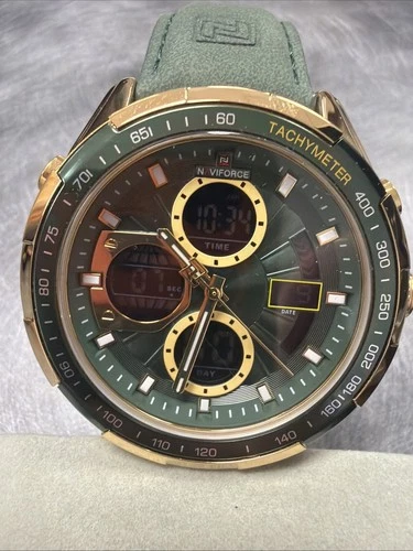 NAVIFORCE Men's Military Digital Watches Analog Qu
