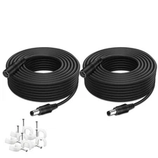 DC Power Extension Cable, 33ft 2Pack 2.1mmx5.5mm DC Plug Power Supply Adapter...