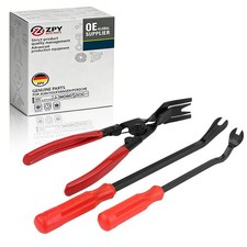 3pc Car Trim Clip Upholstery Removal Tool Door Panel Fastener Pin Pliers Puller