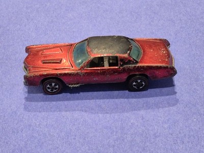 MATELL HOT WHEELS REDLINE 1967 CSTOM ELDORADORED BLACK ROOF