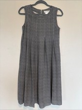 S Max Mara Houndsooth Silk Dress in black and white size 6
