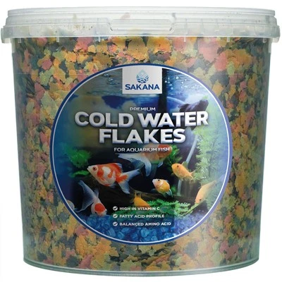 Sakana Premium Fish Flakes Protein Rich Balanced Cold Water Aquarium Fish Food