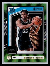 Harrison Ingram Rookie San Antonio Spurs 2024-25 Donruss #234 Holo Green Laser