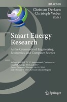 Christian Derksen (U. A.) | Smart Energy Research. At The Crossroads Of...
