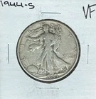 1944-S  WALKING LIBERTY SILVER HALF DOLLAR ~  VF ~NICE COIN ~90% SILVER
