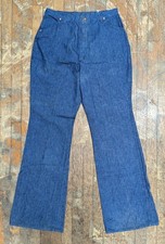 Vintage 1970s Wrangler Misses Jeans Flares Bell Bottom Size 18 High Rise Waist