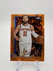 2025-26 Topps Chrome Jalen Brunson #101 Orange Pulsar Knicks Color Match /25