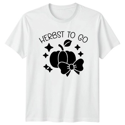 Herbst To Go Damen T-Shirt Kürbis Herbst Geschenk für Sie
