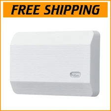 Modern Wired Door Chime with Elegant White Textured Finish – Easy Install