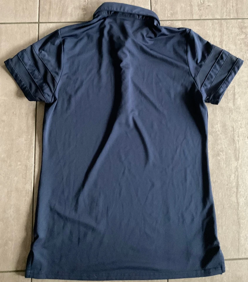 Glenmuir Short Sleeved Navy Blue Golf Polo shirt Diamante Buttons size S - Image 3 of 3