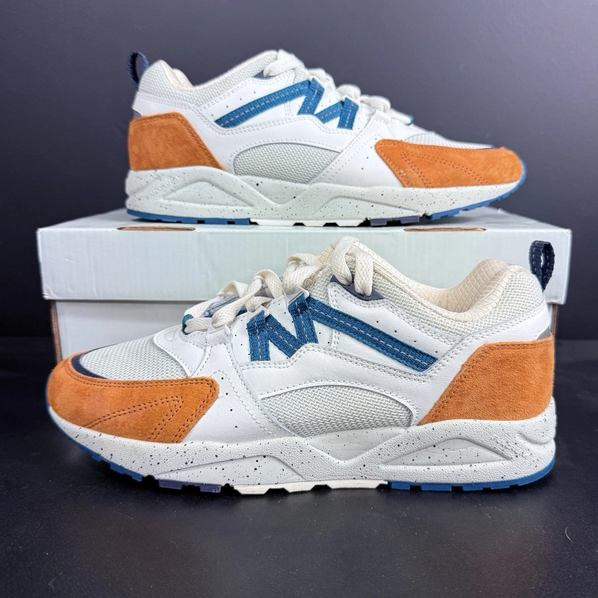 Karhu Fusion 2.0 Men\'s Size 8 Shoes Nugget‎ Lagoon Brown Green Unisex Sneakers Karhu Fusion 2.0 – Darkest Spruce / Cameo Rose | Retro  main image 4