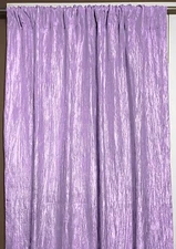 Crinkle Crushed Taffeta Curtains Lilac Color 54x84"  WE3