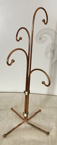 APOMOONS Albero porta tazze da caffè con 6 ganci, supporto per tazze in bambù nero con base ispessita, portabicchieri da caffè, supporto per tazze da