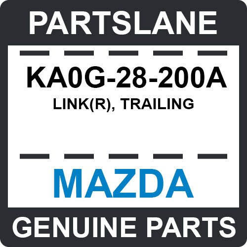 OEM 2013-2019 Mazda Cx5 Suspension Trailing Arm Link Rear Right