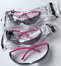 NEW Safety Glasses Tinted Pink Temple Small Kids Childs MCR BK222 FREE-SHIP