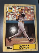1987 Topps Barry Bonds Pittsburgh Pirates #320 Baseball Card