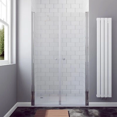 AQUABATOS Duschabtrennung Nische Pendeltür 6mm Glas Duschwand Schwingtür Dusche Nischentür