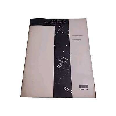 Cisco Systems Protocol Translator 9.1 1992 Paperback Book