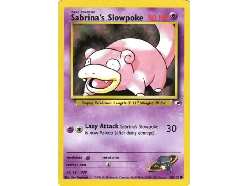 Sabrina's Slowpoke - 95/132 - Gym Heroes - Pokemon