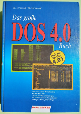 DOS 4.0 , Das Große DOS 4.0 (+ Vers. 4.01) Computerbuch von DATA BECKER