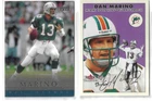 DAN MARINO MIAMI DOLPHINS LOT OF 2 FOOTBALL CARDS