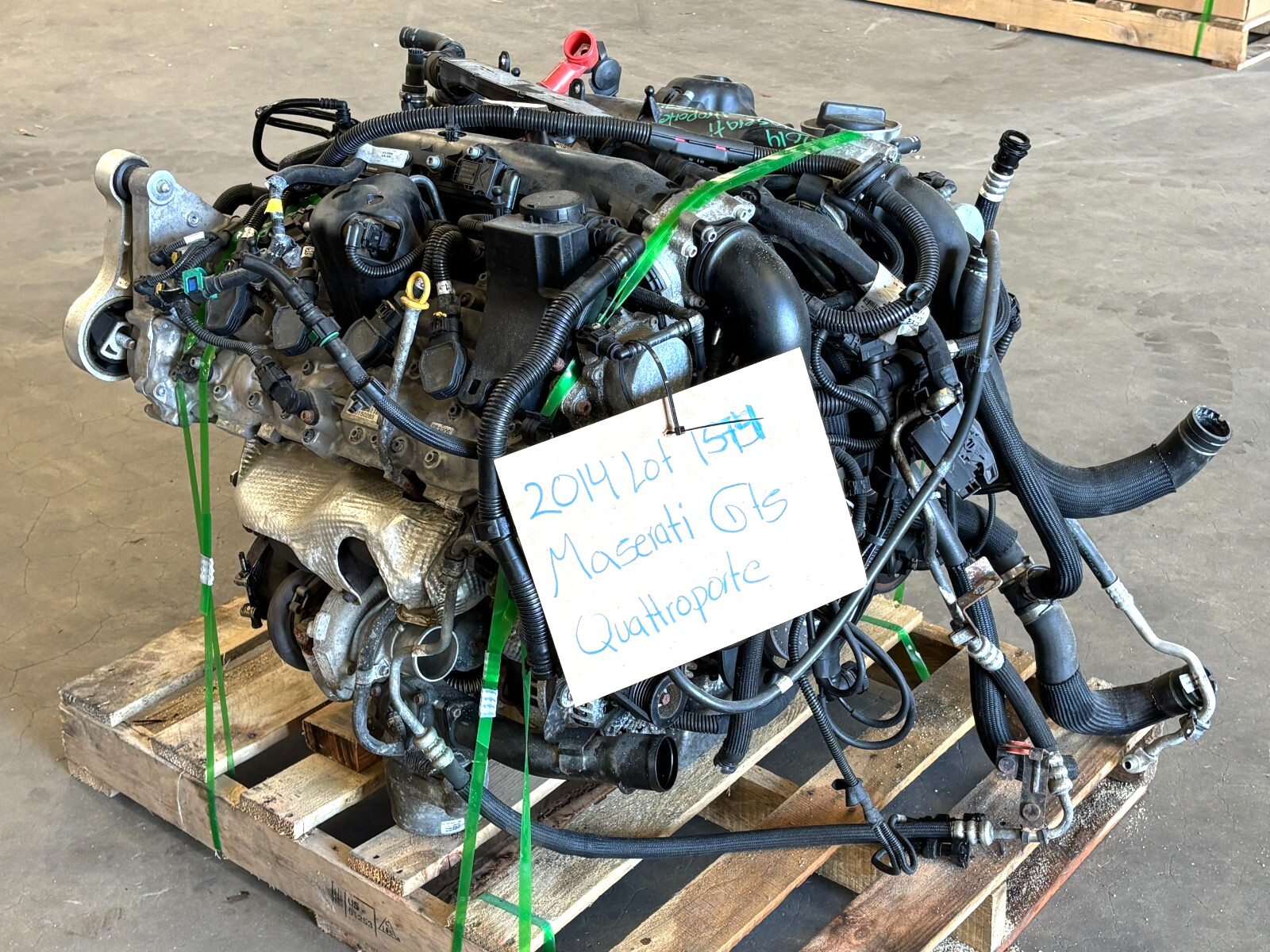 14-17 Maserati Quattroporte GTS RWD 3.8L V8 Engine Motor Block Assembly 1574 OEM