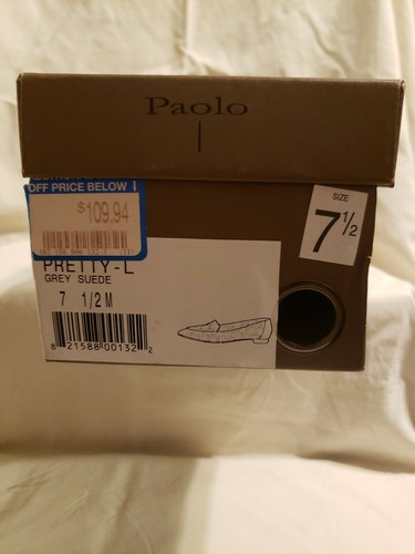 Linea Paolo Floral Grey Suede Pointed Toe Ballerina Flats Size 7.5M (T12) - Picture 6 of 6