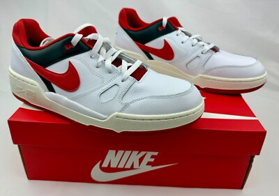 Nike Full Force Low White Mystic Red Black Shoes Mens sz FB1362 102 NIB