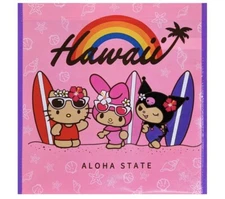 HAWAIIAN SANRIO ALOHA STATE REUSABLE SHOPPING BAG BEACH BAG / TOTE