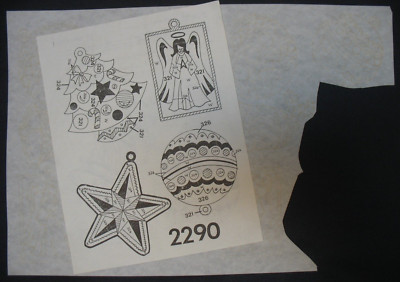 * TRI CHEM 2290 HOLIDAY CHRISTMAS ORNAMENTS Picture to paint TRICHEM ...