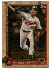 2025 Topps Series 2 Tomoyuki Sugano #417 Wood Rookie Case Hit SSP 11/25 Orioles