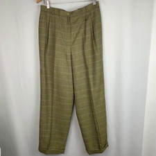 Carlisle Pant 12 Wool Houndstooth Lined 27x28 Pocket Classic Work Party Core Ex