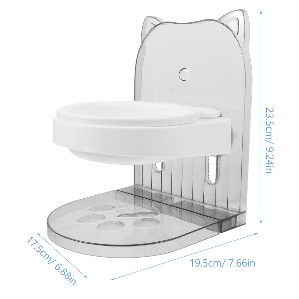 Elevated Cat Bowl Adjustable Cat Feeder Dog Food Feeder Small Dogs