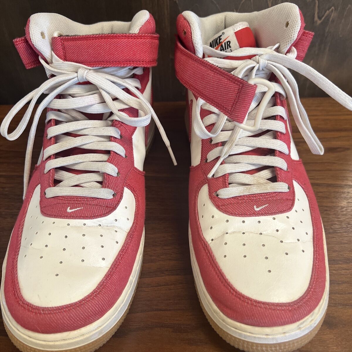 Nike Air Force 1 High Top Red White, US Size 13. | eBay Nike Air Force 1 High Top Red White, US Size 13. | eBay
