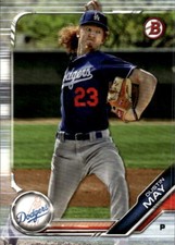 2019 Bowman Dustin May #BP-80 Prospects Los Angeles Dodgers