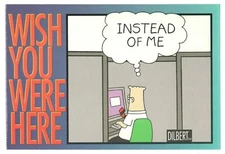 DILBERT Unused 4.5" X 6.5" Postcard Scott Adams Art PB3 m