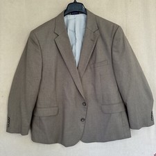 Stafford Essentials 48PTS 2 Btn Mens Blazer Brown tweed type check suit jacket