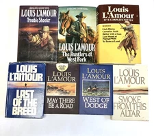 Western Fiction Lot Louis L'Amour 7 Books With 11 Titles 