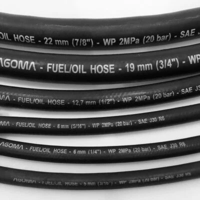 COST WISE Rubber Braided Rubber Fuel Hose for Unleaded Petrol / Diesel Oil, Line Pipe UK
