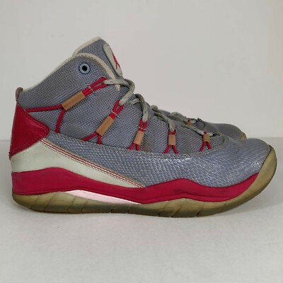 Nike Air Jordan Prime Flight GS 'Hyper Fuchsia' Size 4Y Grey Pink 616593-0009