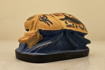 God Anubis in the form of Scarab , Handmade Jackal God Scarab made in Egypt