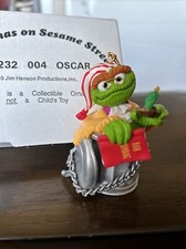 Vintage Jim Henson Christmas on Sesame Street- OSCAR- Ornament 1993 Excellent